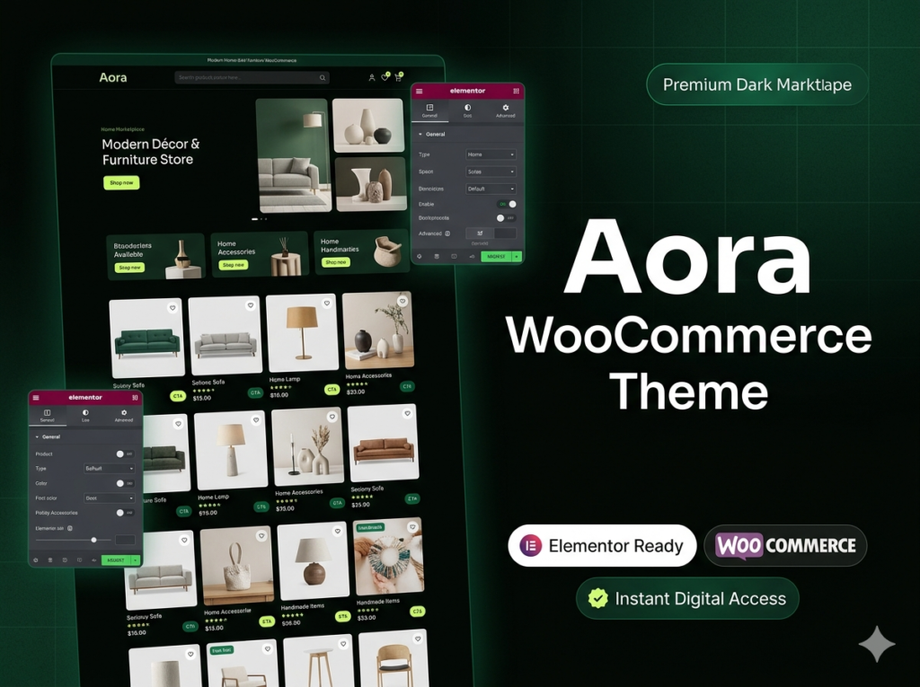 Aora – Home & Lifestyle Elementor WooCommerce WordPress Theme