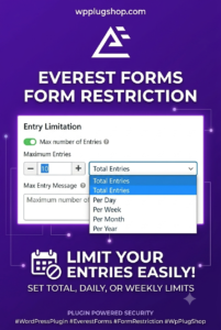 Everest Forms Form Restriction – WordPress Form Access Control Plugin
