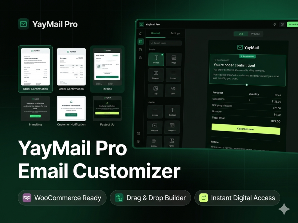 YayMail Pro – WooCommerce Email Customizer Plugin with Premium Addons