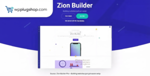 Zion Builder Pro 3.6.9 – Lightweight WordPress Page Builder & Theme Builder Plugin
