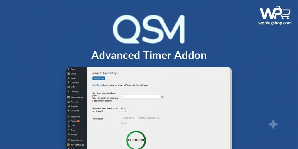 QSM Advanced Timer Addon – WordPress Quiz & Exam Timer Plugin