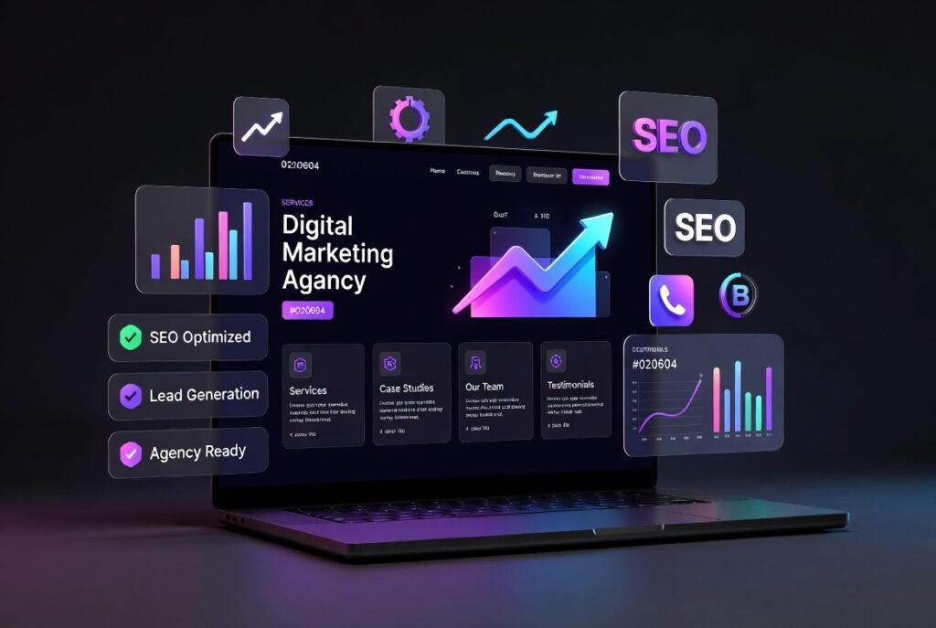 Lunax – Digital Marketing Agency & SEO WordPress Theme (Lead Generation, Services & Portfolio Ready)