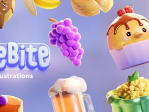Globebite - 3D Foods Illustrations