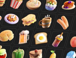 Globebite - 3D Foods Illustrations