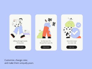 40+ vibrant HR website illustrations!