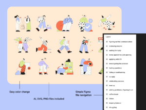40+ vibrant HR website illustrations!