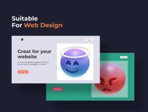 HUUUGE Gradient And Gold Emoji 3D Pack