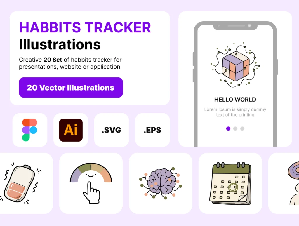 Habbits Tracker Illustrations