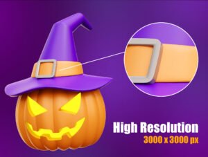Halloween 3D Icon Illustrations