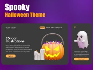 Halloween 3D Icon Illustrations