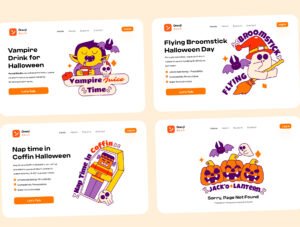 Halloween Sticker Illustration