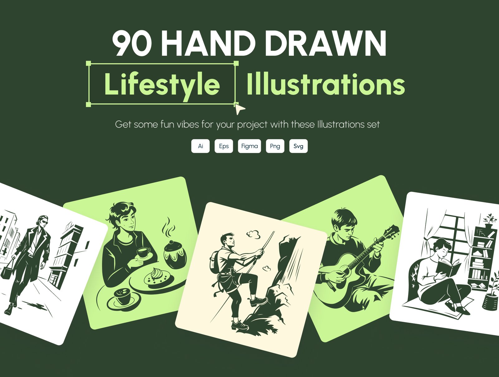 Hand Drawn Lifestyle Illustrations