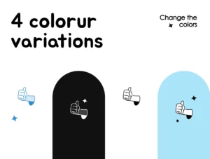 Hands gestures - drawn icons