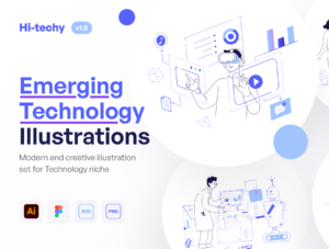 Hi-Techy - Emerging Technology Illustration Set