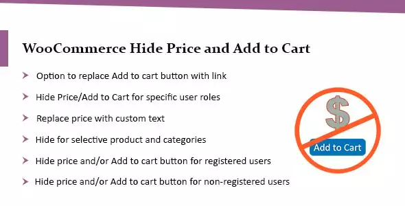 Hide Price and Add to Cart Button for WooCommerce – Catalog Mode & B2B Plugin