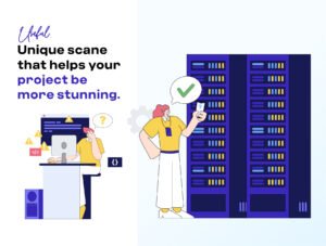 Hosting & Server Technology Illustration Pack