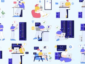 Hosting & Server Technology Illustration Pack