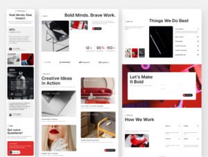 Ideaz - Creative Agency Website Framer Template