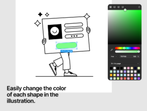 Illustration sets for Web and App