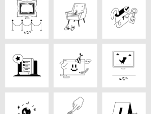 Illustration sets for Web and App