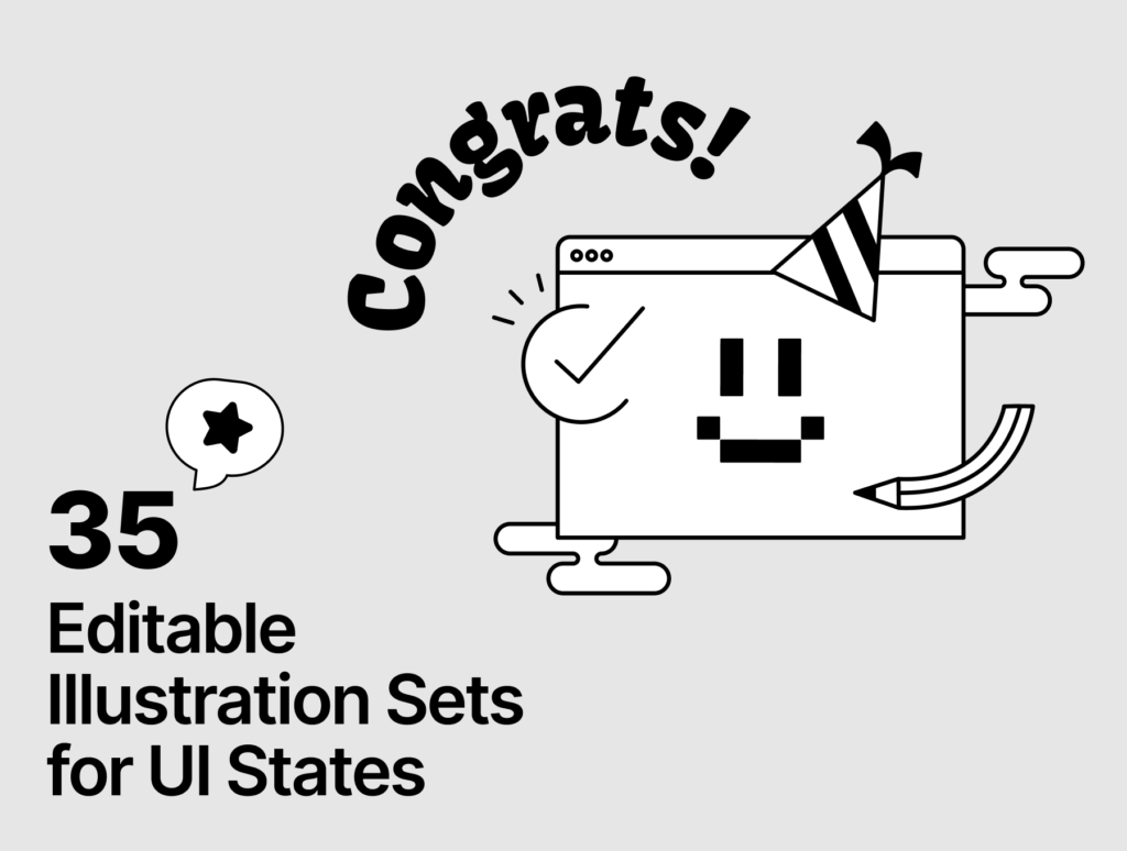 Illustration sets for Web and App