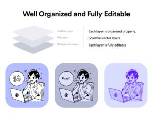 InkJar People Illustrations - Pack 1