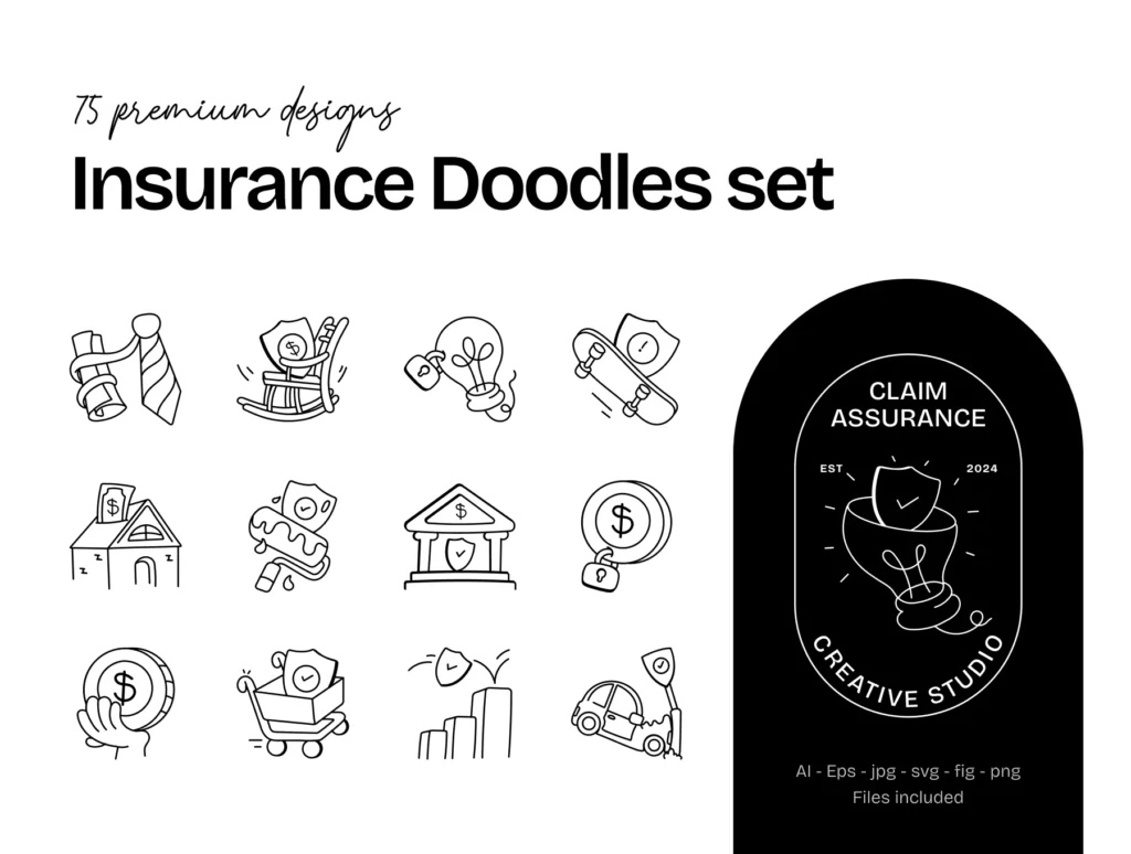 Insurance Doodles Icon