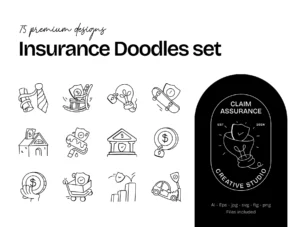 Insurance Doodles Icon