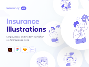 Insurancy - Insurance Illustration Set