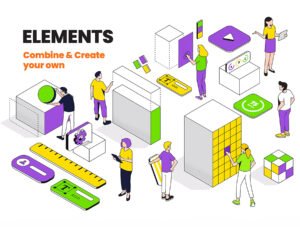 Isometric Ui Illustration kit