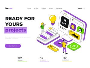 Isometric Ui Illustration kit