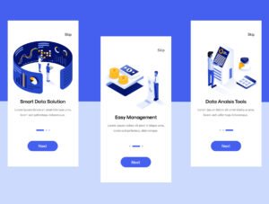 Isometric Ui illustrations