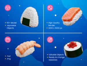 Japanese 3D Icons