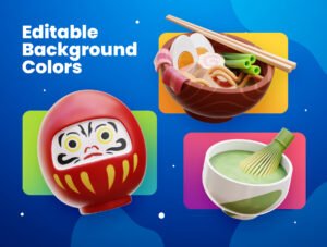 Japanese 3D Icons