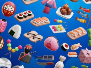 Japanese 3D Icons