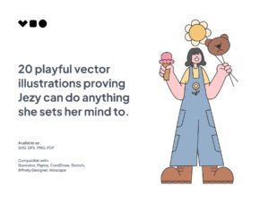 Jezy Playful Vector Illustrations