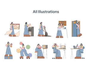 Jezy Playful Vector Illustrations