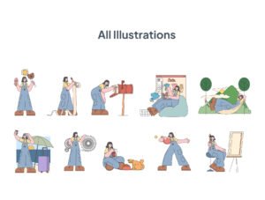 Jezy Playful Vector Illustrations