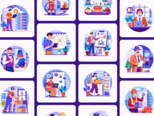 Job Illustrations Art