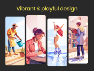 Joyful Life Illustration Set