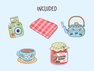 Joyful Picnic 10 Illustration Set