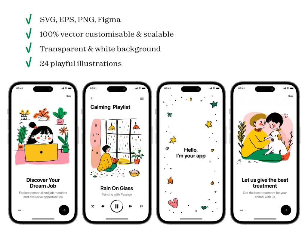 Joyous Journeys Illustration Pack