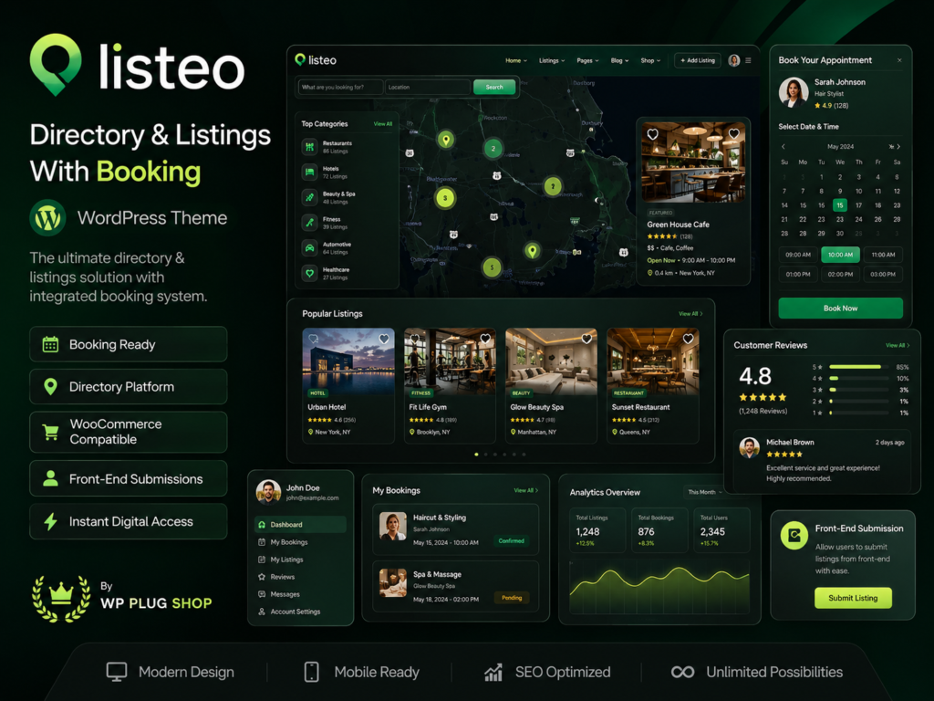 Listeo – Directory & Listings With Booking WordPress Theme