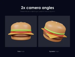 Junk Food Pack - Customizable 3D Icons