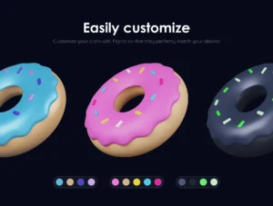 Junk Food Pack - Customizable 3D Icons