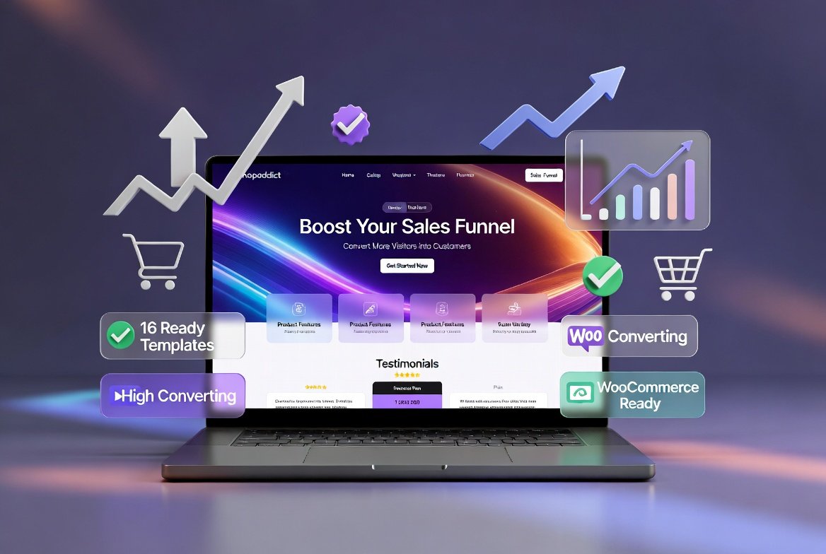 Shopaddict – 16 Ready Landing Pages WordPress Theme (Sales Funnels, Lead Generation & WooCommerce Ready)