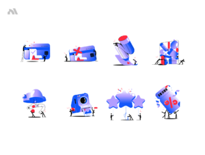 Kama Gradient Illustration Pack