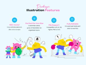 Kids mental Health and bullying illustration