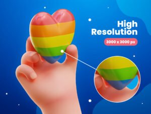 LGBTQ 3D Icons