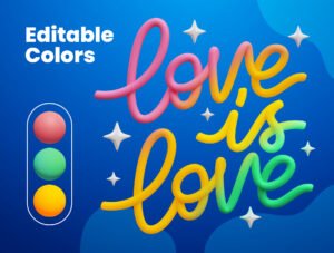 LGBTQ 3D Icons
